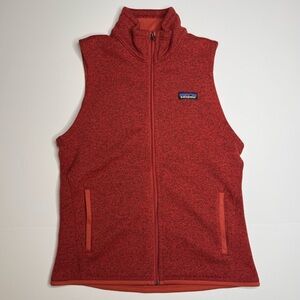 PATAGONIA Better Sweater Women's Medium Full Zip Vest Burnished Red Style 25886